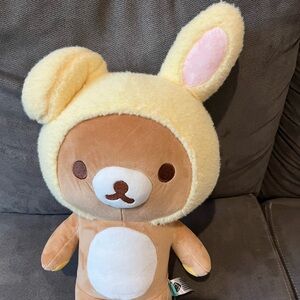 NWT ✧ San-X Rilakkuma Yellow Bunny 16in Plush North American Exclusive
